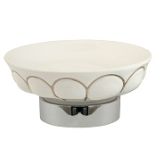 Migliore Olivia Mыльница с керамической чашей, настольная, цвет: хром 17540