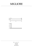 Migliore Kvant Бумагодержатель настенный, цвет: золото 30235