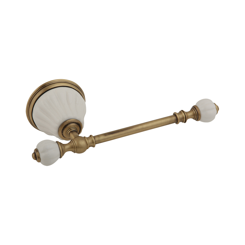 Migliore Olivia Бумагодержатель, керамика, цвет: белый/бронза 17420