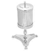 Migliore Elisabetta Ведро мусорное 5 л d35x60h, на подставке, цвет: хром 17026