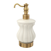 Migliore Olivia Дозатор для жидкого мыла настольный, керамическая колба, цвет: бронза 17421