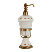 Migliore Provance Дозатор жидкого мыла настольный, керамика с декором, цвет: бронза 17619