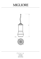 Migliore Edera Ершик напольный, цвет: хром 16914