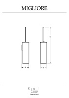 Migliore Kvant Ершик напольный, цвет: золото 30243