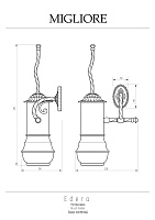 Migliore Edera Ершик настенный, цвет: хром 16915