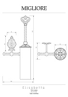 Migliore Elisabetta Ершик настенный, цвет: золото 17064