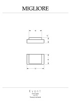 Migliore Kvant Мыльница настенная, цвет: золото 30233