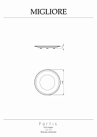 Migliore Fortis Мыльница настольная, цвет: хром 29741