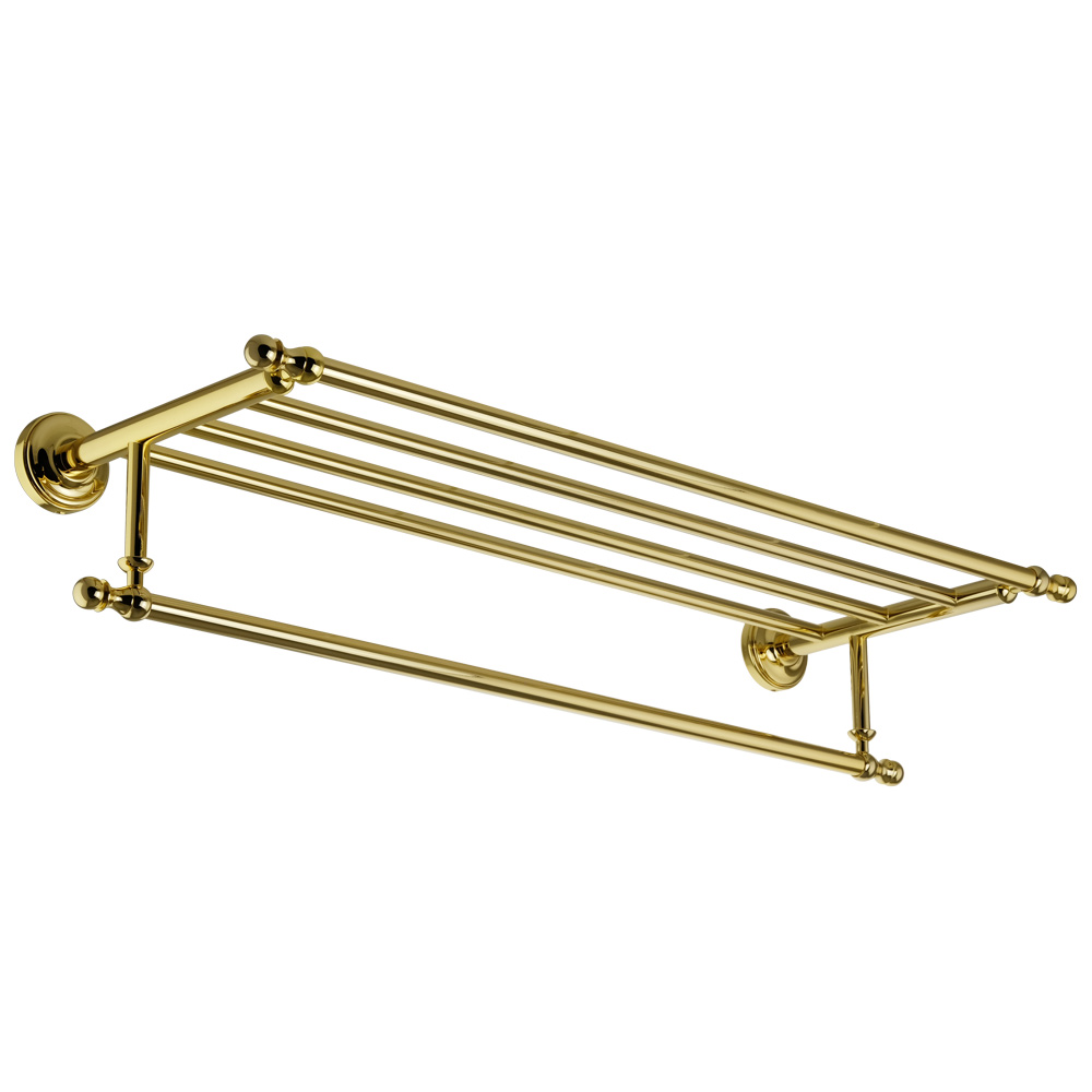 Migliore Mirella Полка-держатель для полотенец 65х24x14h, цвет: золото 17330