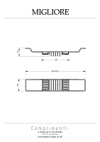 Migliore Complementi Полка-решётка на ванну, цвет: хром 22001