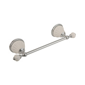 Migliore Olivia Полотенцедержатель 30 см, керамика, цвет: белый/хром 17499