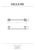 Migliore Fortuna Полотенцедержатель 46 см, цвет: хром 27658