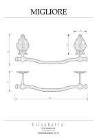 Migliore Elisabetta Полотенцедержатель 60 см, цвет: хром 17038