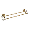 Migliore Amerida Полотенцедержатель двойной 60 см, Swarovski, цвет: золото 16606