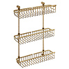 Migliore Complementi Полка-решетка большая тройная 40x15x60h, цвет: бронза 22022