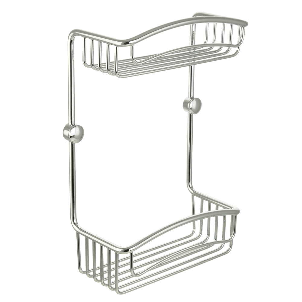 Migliore Complementi Полка-решетка двойная 20x10x30h, цвет: хром 22039