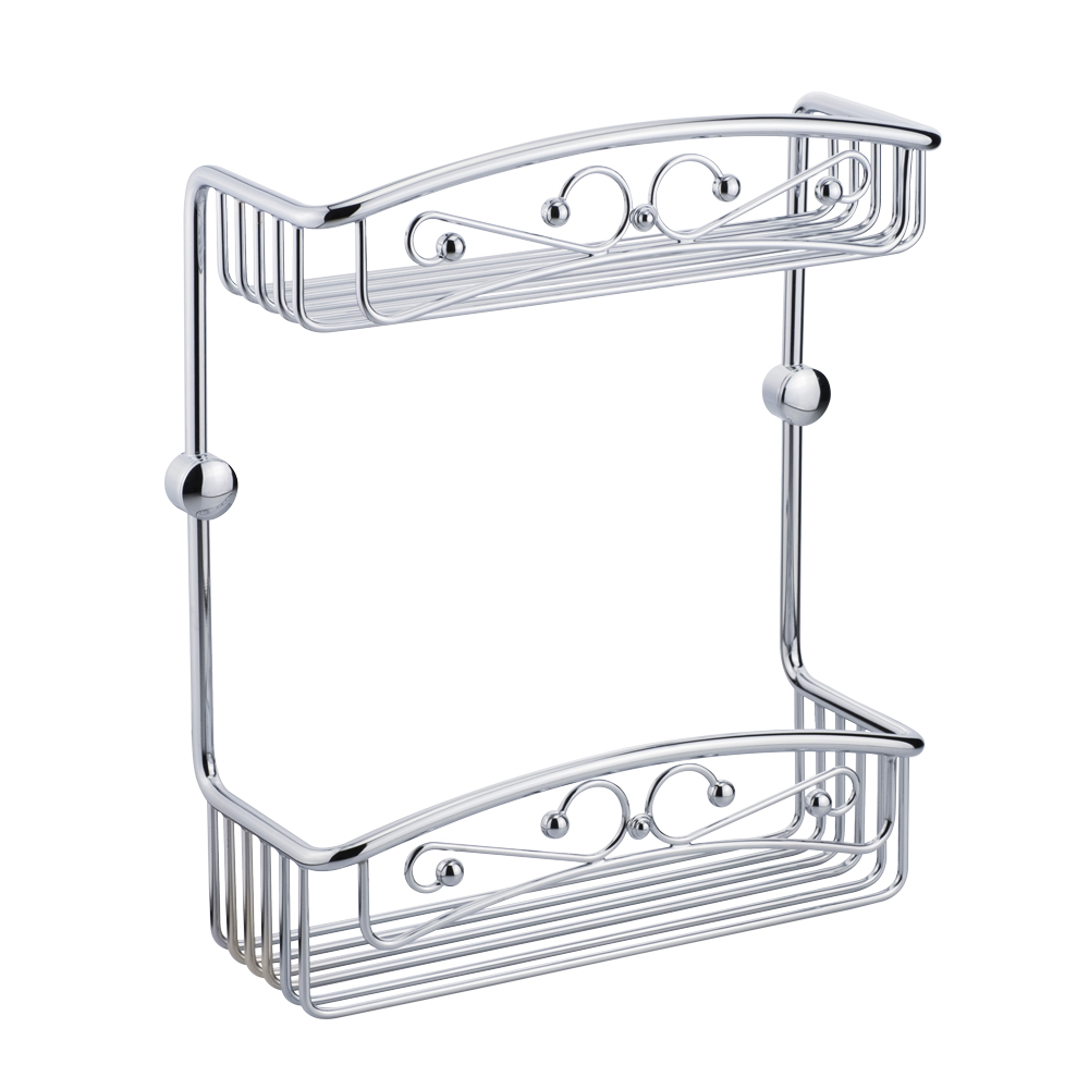 Migliore Complementi Полка-решетка двойная 25x10x30h, цвет: хром 22038