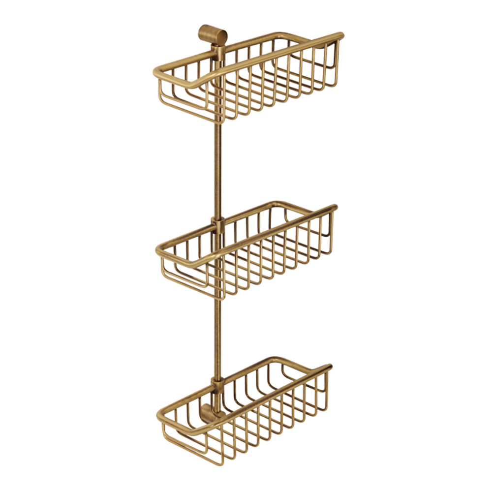 Migliore Complementi Полка-решетка тройная 26x15x60h, цвет: бронза 22028