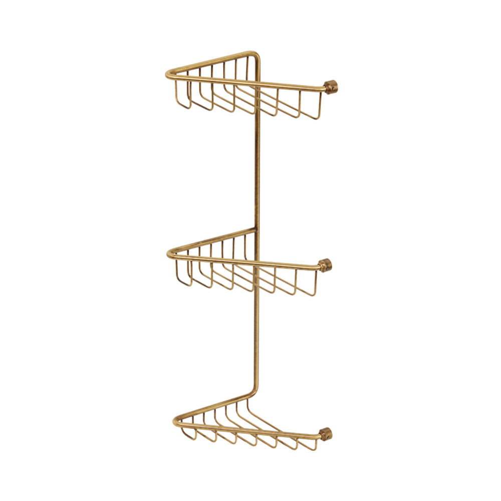 Migliore Complementi Полка-решетка угловая тройная 16x16x50h, цвет: бронза 22031
