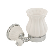 Migliore Olivia Стакан настенный, керамика, цвет: хром 17506