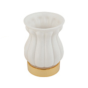 Migliore Olivia Стакан для зубных щеток настольный, керамический, цвет: золото 17476