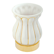 Migliore Olivia Стакан настольный, керамический с декором, цвет: золото 17538