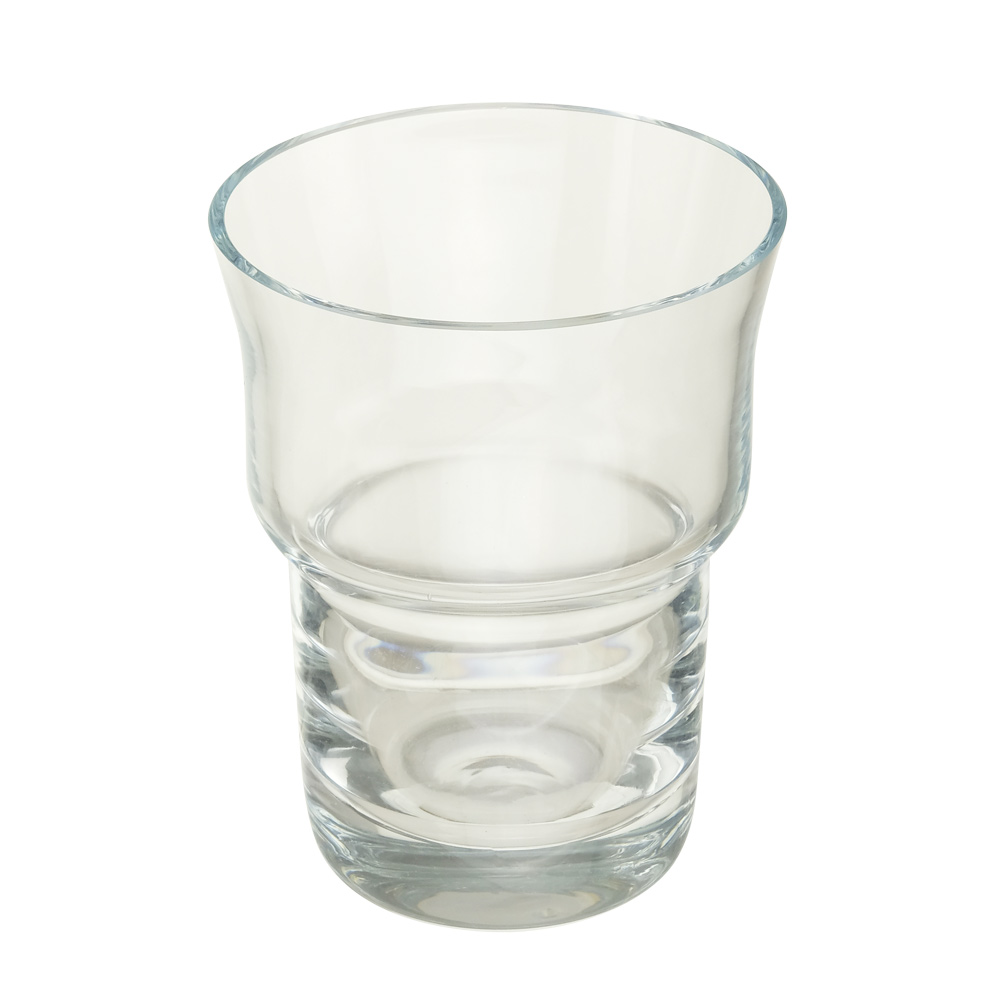 Migliore Стакан для зубных щеток подвесной, без держателя, стекло прозрачное, цвет: прозрачный 27751