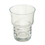 Migliore Стакан для зубных щеток подвесной, без держателя, стекло прозрачное, цвет: прозрачный 27751