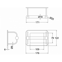 Burlington Arcade Держатель туалетной бумаги настенный, цвет: хром глянцевый A5 CHR