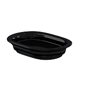 Burlington Arcade Мыльница с керамической чашей, подвесная, цвет: черный глянцевый BX24