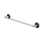 Burlington Black Полотенцедержатель 55 см, подвесной, цвет: хром/орех глянцевый A7 WAL