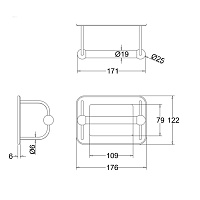Burlington Gold Держатель туалетной бумаги настенный, цвет: золото глянцевое A5 GOLD
