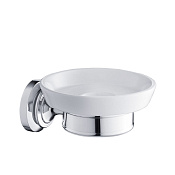 Burlington Savoy Мыльница с керамической чашей, подвесная, цвет: хром глянцевый RA51