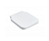 Simas Flow Крышка-сиденье для унитаза, без микролифта, крепление хром, цвет: белый глянцевый FL27bi/cr