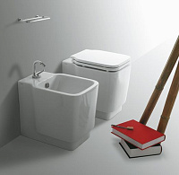 Simas Flow Крышка-сиденье для унитаза, без микролифта, крепление хром, цвет: белый глянцевый FL27bi/cr