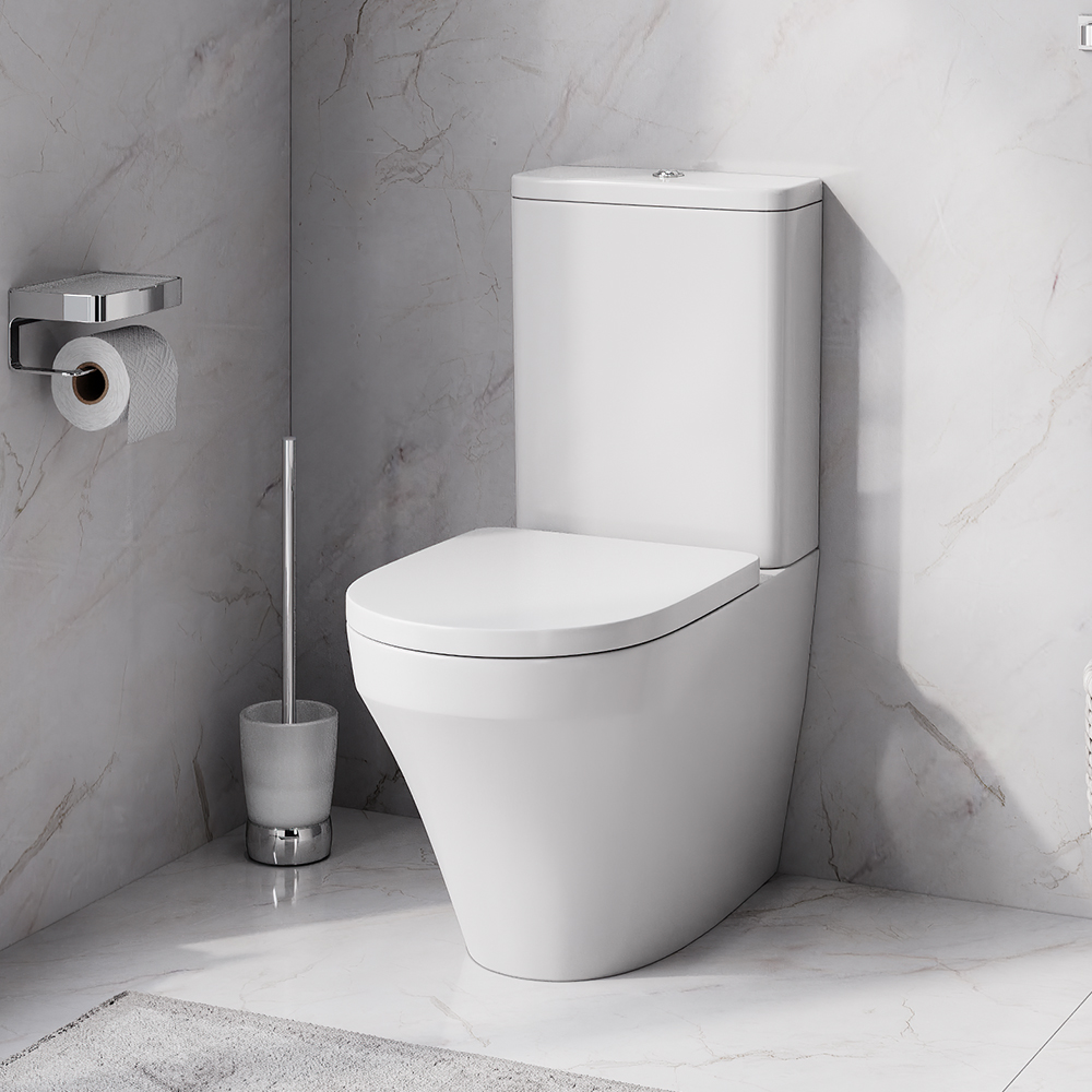 Am.Pm Inspire V2.0 Унитаз-компакт 37х66,5 см, с крышкой микролифт, цвет: белый глянцевый C508607WH