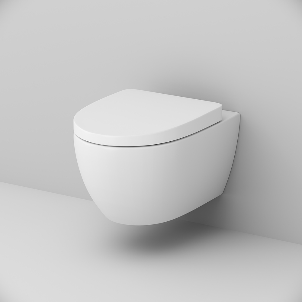 Am.Pm Awe Унитаз подвесной 36,5х56 см, с крышкой микролифт, цвет: белый глянцевый C111738WH