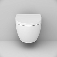 Am.Pm Awe Унитаз подвесной 36,5х56 см, с крышкой микролифт, цвет: белый глянцевый C111738WH