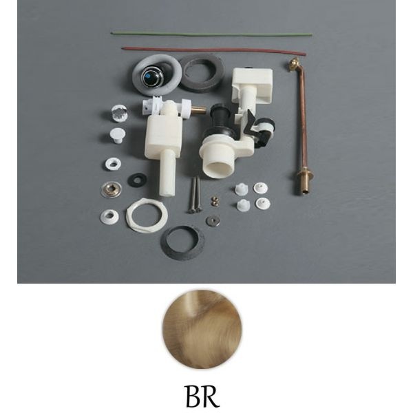 Simas Arcade Механизм двойного слива для моноблочного бачка, цвет: бронза глянцевая D21br