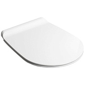 Simas Vignoni Крышка-сиденье для унитаза, с микролифтом, крепление хром, цвет: белый глянцевый VI004bi/cr