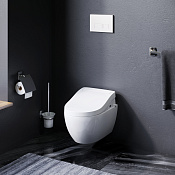 Am.Pm Awe Унитаз подвесной 36,5х56 см, с крышкой микролифт, цвет: белый глянцевый C111739SC