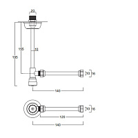 Simas Accessori Victoria Угловой кран для подвода воды, цвет: хром глянцевый 120006cr
