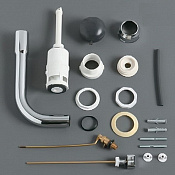 Simas Londra Механизм слива для бачка AR812/LA28/LO912 с ручкой, низкая труба, цвет: хром глянц. D11cr