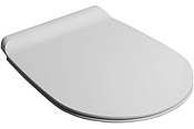 Simas Bormio Крышка-сиденье для унитаза, с микролифтом, крепление хром, цвет: белый глянцевый BR006bi/cr