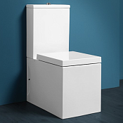 Simas Frozen Бачок с крышкой для унитаза, без механизма смыва, цвет: белый глянцевый FZ09bi