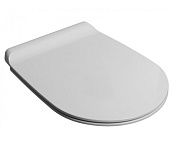 Simas Gambassi Крышка-сиденье для унитаза, без микролифта, крепление хром, цвет: белый глянцевый GA003 bi/cr
