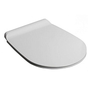 Simas Gambassi Крышка-сиденье для унитаза, с микролифтом, крепление хром, цвет: белый глянцевый GA004bi/cr