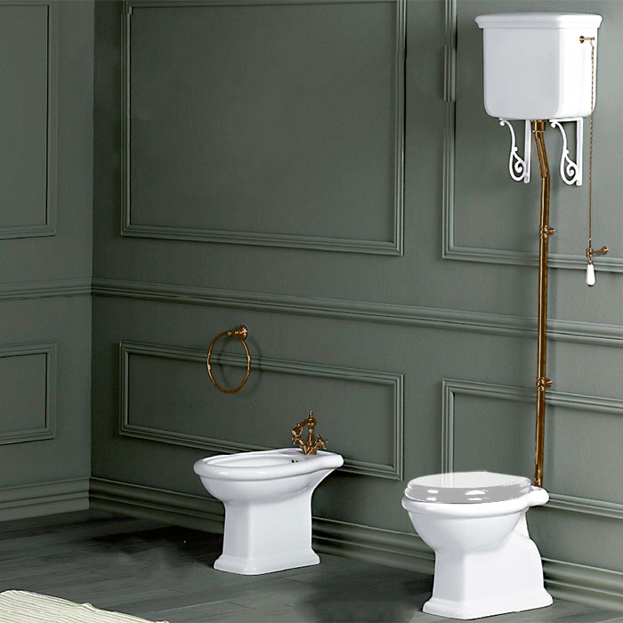 Simas Lante Бачок высокий для унитаза LA01/LA02, без механизма смыва, цвет: белый глянцевый LA06bi