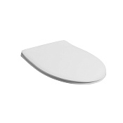 Simas Lft Spazio Крышка-сиденье для унитаза, с микролифтом, крепление хром, цвет: белый глянцевый LFT006bi/cr