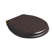 Simas Londra Крышка-сиденье для унитаза, с микролифтом, крепление золото, цвет: noce LO009S noce/oro